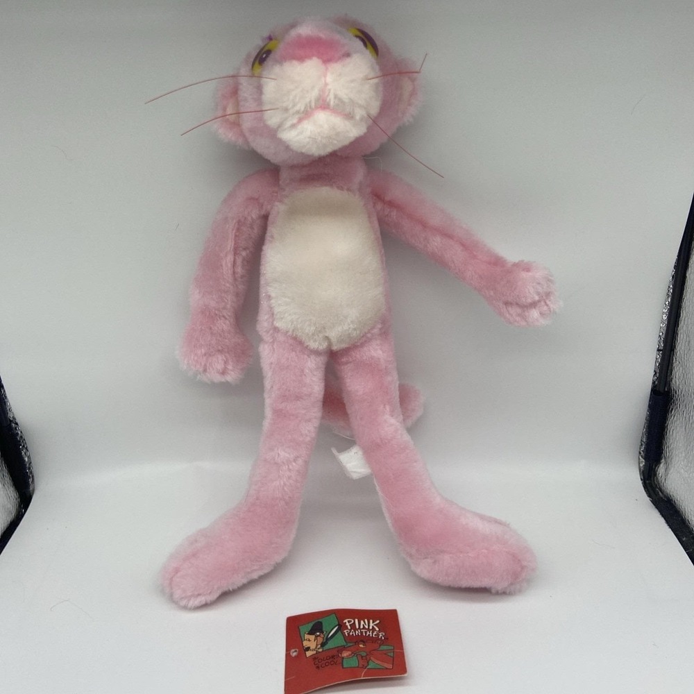 Vintage Kellytoy 1999 Pink Panther 12" The Color Of Cool Plush